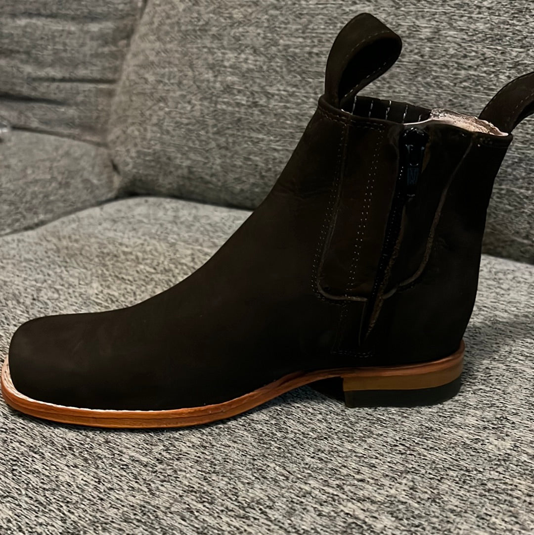 Dark brown ankle boots size 1.5